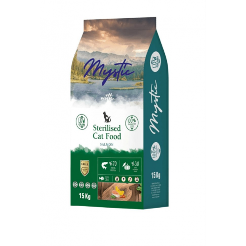 Mystic Kısırlaştırılmış Somonlu Kedi Maması 15 Kg